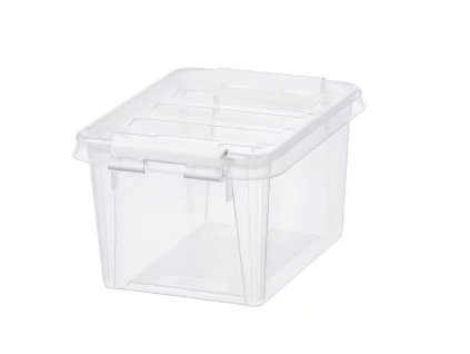 SMART STORE box 1,5l CLASSIC bílé klipy 20x15x11cm