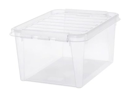 SMART STORE box 32l CLASSIC bílé klipy 50x39x26cm