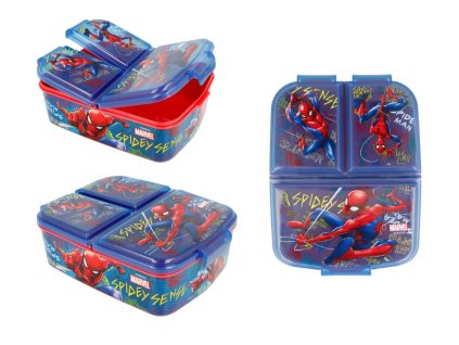 STOR Stor box svačinový třídílný SPIDERMAN 16,5x19,5x7