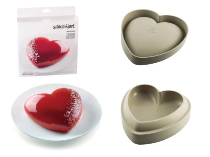 SILIKOMART forma BATTICUORE-SRDCE 3D silikon 20,5x19,8x6,3