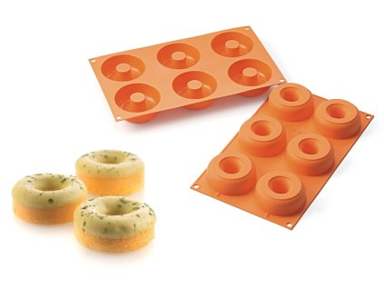 SILIKOMART forma DONUTS,silikon 17,5x30