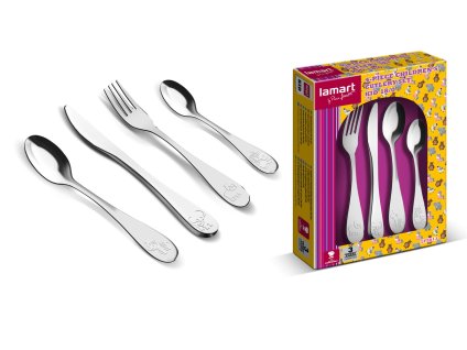 LAMART Dětský jídelní příbor KID 4-dílná souprava