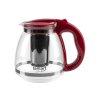 LAMART konvice 1,5l VERRE červená,NR sítko