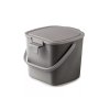 SNIPS koš na bioodpad tm.šedý+sv.šedé víko 3l