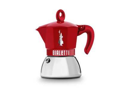 New Moka Indukce Exclusive červená 4 porce