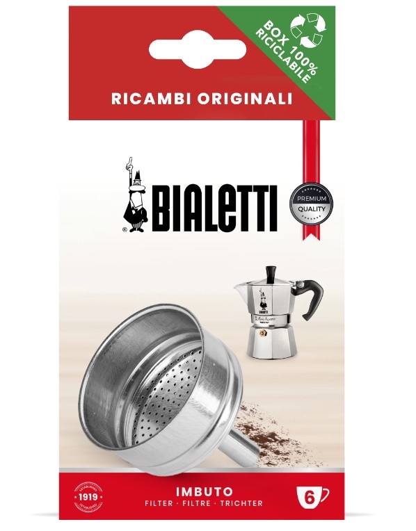 Trychtýř pro Bialetti Moka Express, Mini Express, Moka Elettrika, Rainbow Objem v⁠ porcích: 6 porcí