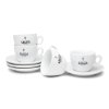 Gaggia šálky s podšálky cappuccino 4 ks