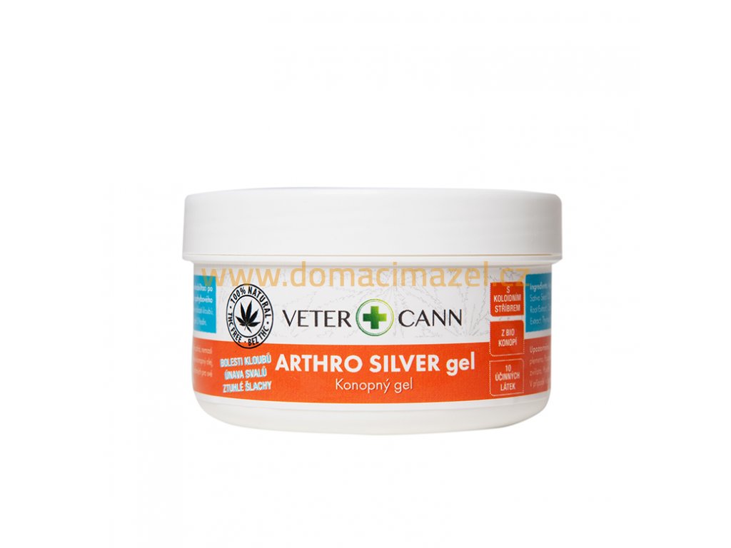 Vetercann Arthro Silver konopný gel 100 ml