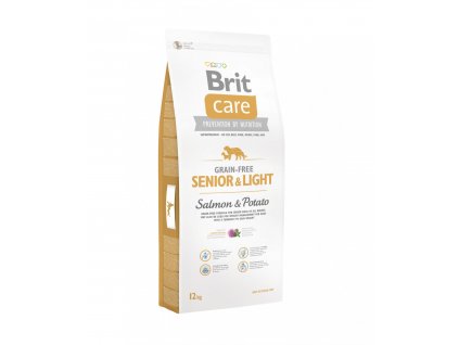 Brit Care Grain-free Senior&Light Losos & Brambor – 12 kg