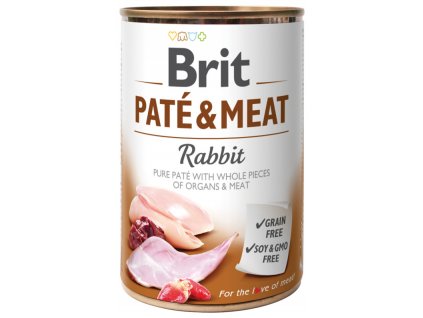 konzerva brit pate meat rabbit 400g default