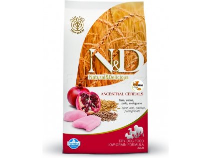 N&D Low Grain Dog Adult Mini Chicken & Pomegranate