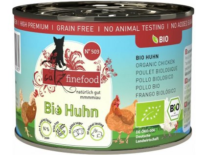 BIO konzerva Catz FineFood s kuřecím masem - 200 g