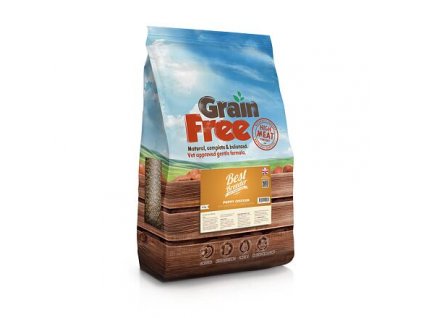 Best Breeder Grain Free Puppy Chicken with Sweet Potato, Carrots & Peas  12 kg balení: expirace 26.5.2024