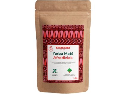 BrainMax Pure Organic Yerba Maté - Afrodiziak, 1000 g