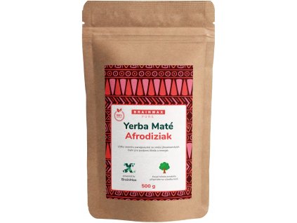 BrainMax Pure Organic Yerba Maté - Afrodiziak, 500 g