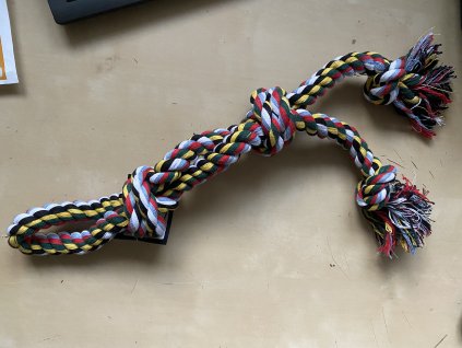 Přetahovadlo s uzly rozdvojené 60 cm