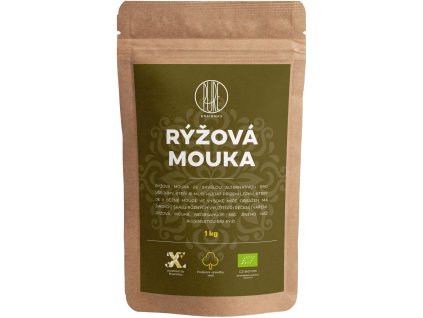 BrainMax Pure Rýžová mouka - bezlepková BIO, 1 kg