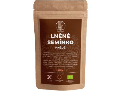 BrainMax Pure Lněné semínko (hnědé) BIO, 500 g