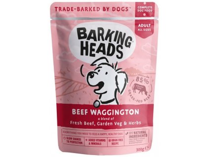 barking heads beef waggington kapsicka 300g