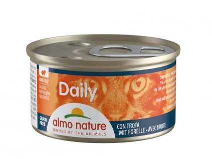 Almo Nature Daily Menu WET CAT - Kousky se pstruhem 85g