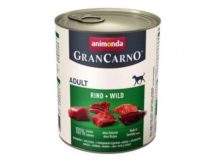 GRANCARNO Adult - hovězí, zvěřina 800g