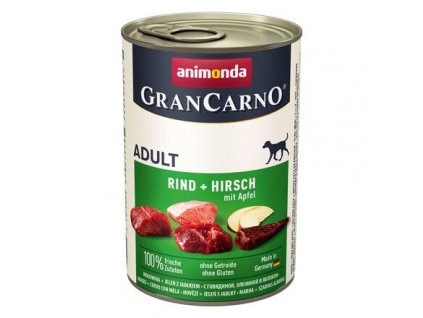 GRANCARNO Adult - jelení maso + jablka 400g