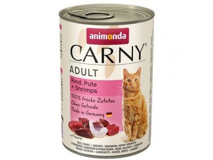 ANIMONDA konzerva CARNY Adult - hovězí, krůta, ráčci 400g