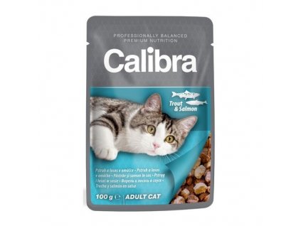 calibra cat 100g kapsa pstruh a losos v omacce 94