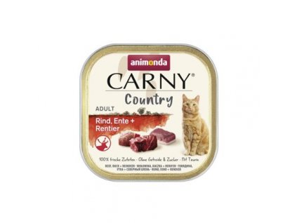 ANIMONDA CARNY Country Adult hovězí, kachna a sob, paštika pro kočky 100 g