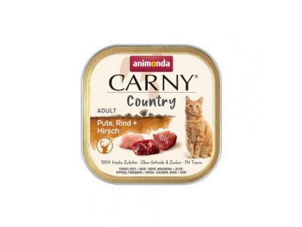 ANIMONDA CARNY Country Adult krůta, hovězí, jelen, paštika pro kočky 100 g