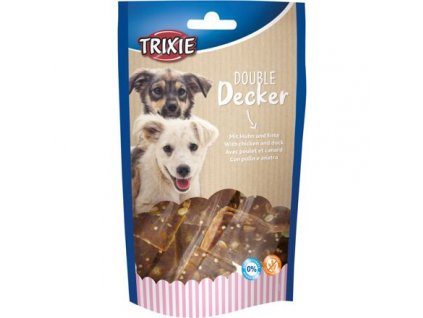 Double Decker, kostky s kuřecí m a kachním masem, 100 g - DOPRODEJ