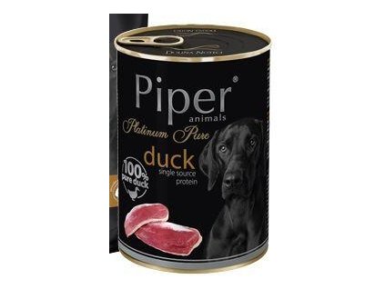 PIPER PLATINUM PURE čisté kachní, konzerva pro psy 400 g