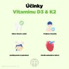 BrainMax Vitamin D3 & K2, D3 5000 IU / K2 jako MK7 150 mcg, 100 kapslí