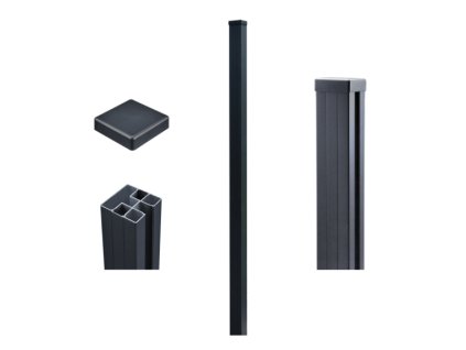 Hliníkový sloupek k plotu 7,5x7,5x240 cm