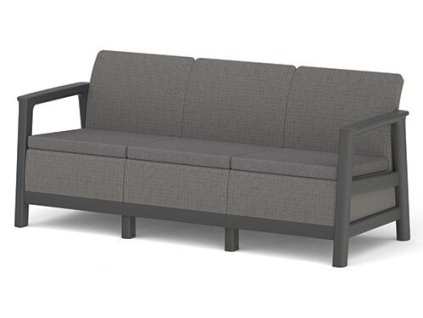 SCANDI LINEA 3 SEATER SOFA - Mountain Grey/Grafit