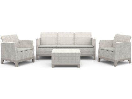 SCANDI FORMA 3 SEATERS SET - Pebble grey/Soft biege