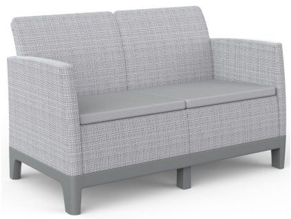 SCANDI FORMA 2 SEATER SOFA - Ash grey/Storm grey