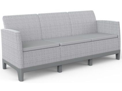 SCANDI FORMA 3 SEATER SOFA - Ash grey/Storm grey