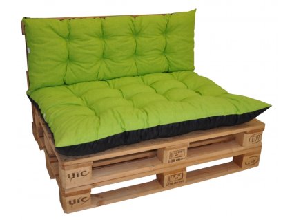 Polstry na paletový nábytek sada Basic - látka světle zelený melír