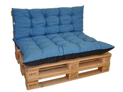 Polstry na paletový nábytek sada Basic - látka tyrkysový melír