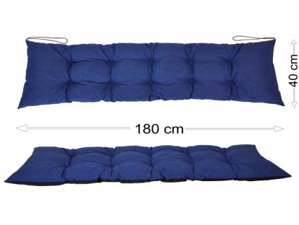 Podsedák 180x40 modrý melír