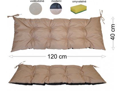 Podsedák 120x40 béžový voděodolný
