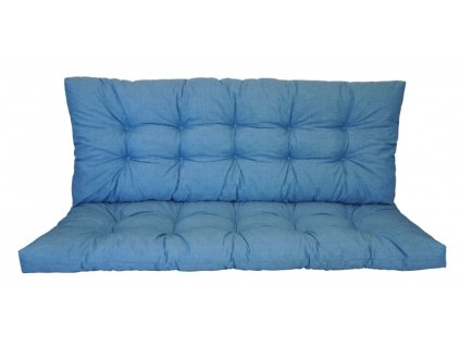 Polstr na zahradní houpačku 120 cm - látka tyrkysový melír