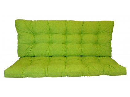 Polstr na zahradní houpačku 140 cm - látka světle zelený melír