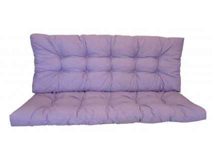Polstr na zahradní houpačku 160 cm - látka fialový melír