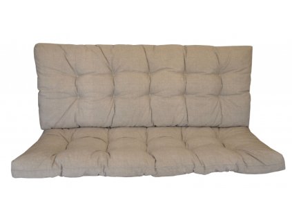 Polstr na zahradní houpačku 160 cm - látka tmavě béžový melír
