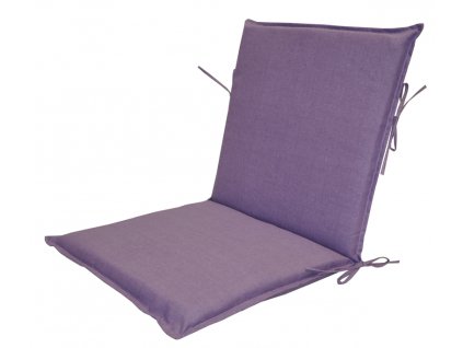 Polstr na zahradní křeslo UNI s nízkým opěradlem - látka fialový melír