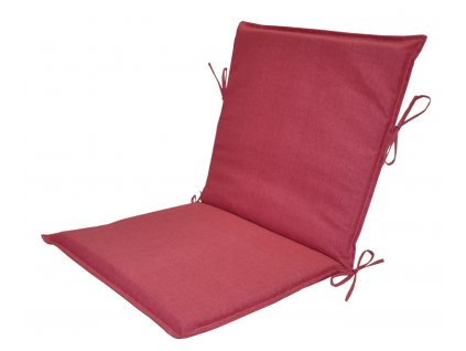Polstr na zahradní křeslo UNI s nízkým opěradlem - látka malinový melír