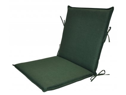 Polstr na zahradní křeslo UNI s nízkým opěradlem - látka tmavě zelený melír