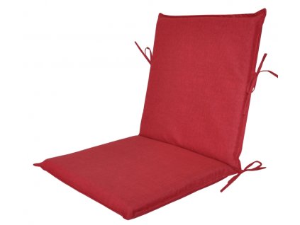 Polstr na zahradní křeslo UNI s nízkým opěradlem - látka vínový melír